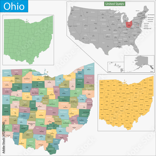 Ohio map