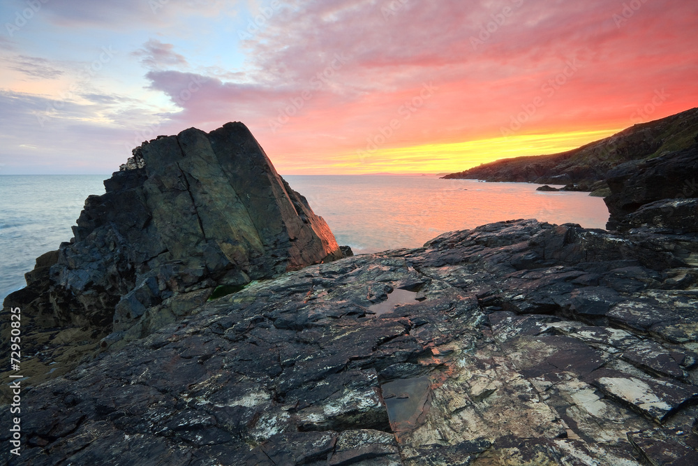 Coastline near St. Ives in Cornwall, UK. Coastline near St. Ives in Cornwall, UK.