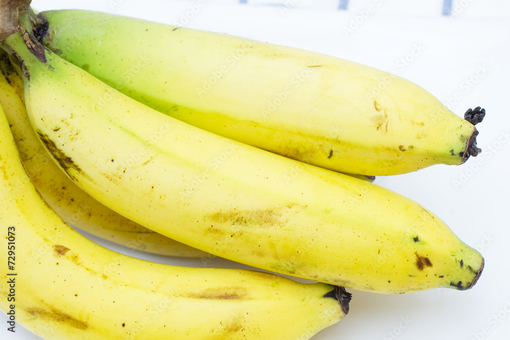 Bunch of bananas isolated on white. Bunch of bananas isolated on white.