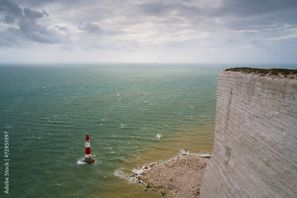 Beachy head lighthouse in East Sussex, UK.