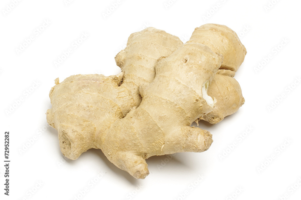 Ginger isolated on the white background Ginger isolated on the white background