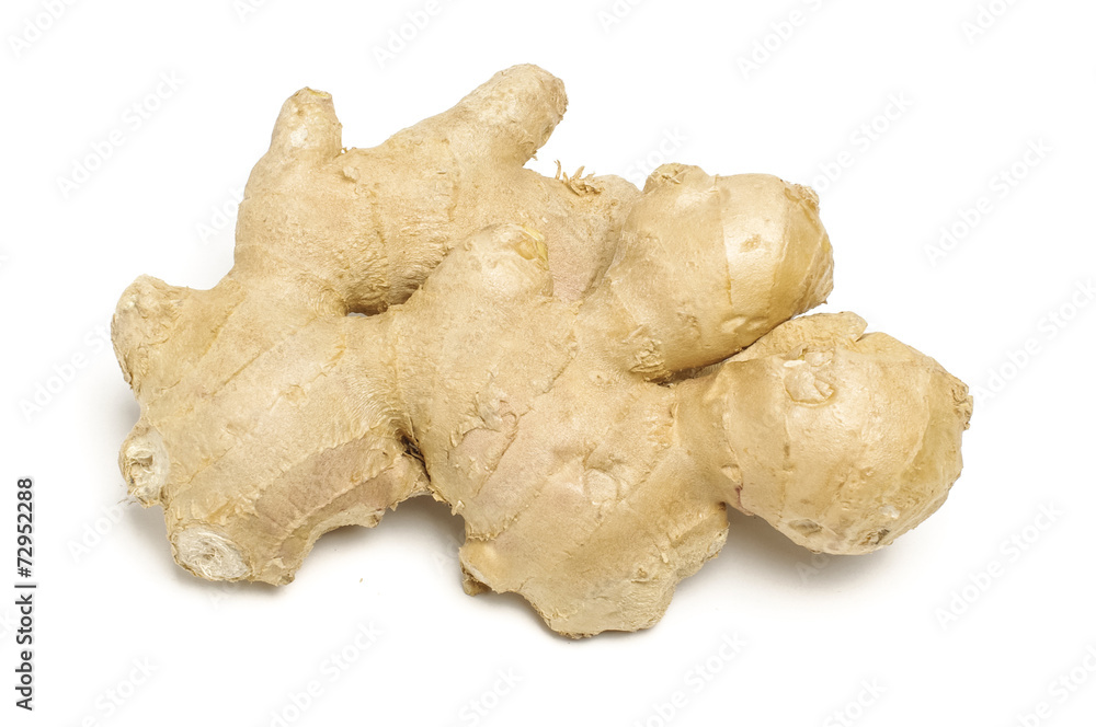 Ginger root isolated on the bright background Ginger root isolated on the bright background