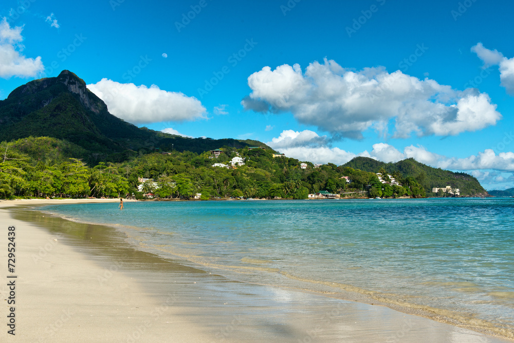 View from Anse Islet of Morne Seychellois