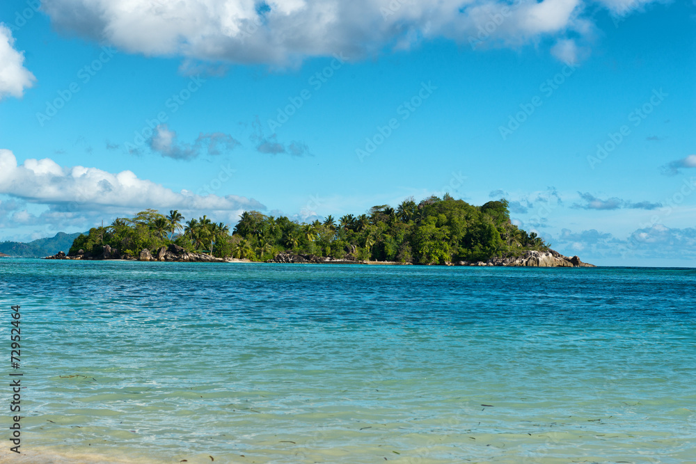 Fototapeta premium Remote L'islette Island on Mahe, Seychelles