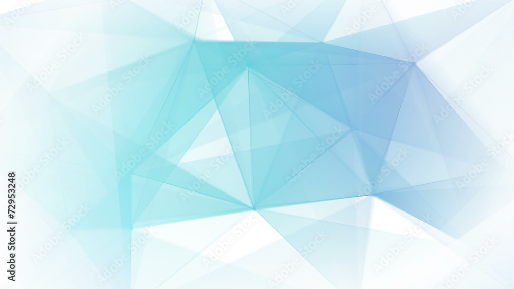 blue triangles on white background loop