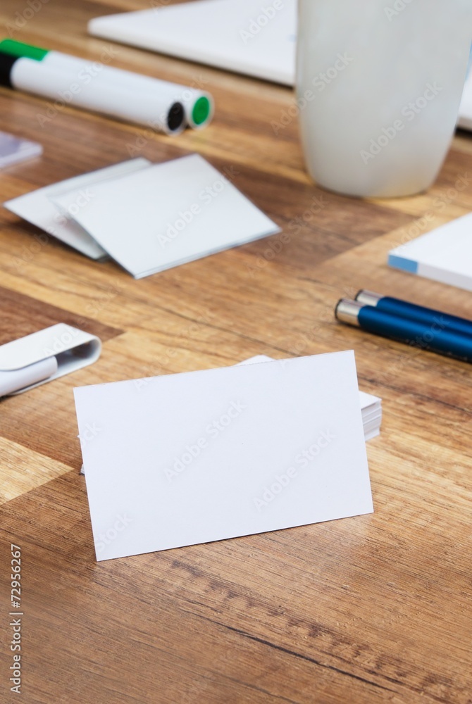 Mockup business template on wooden background Mockup business template on wooden background