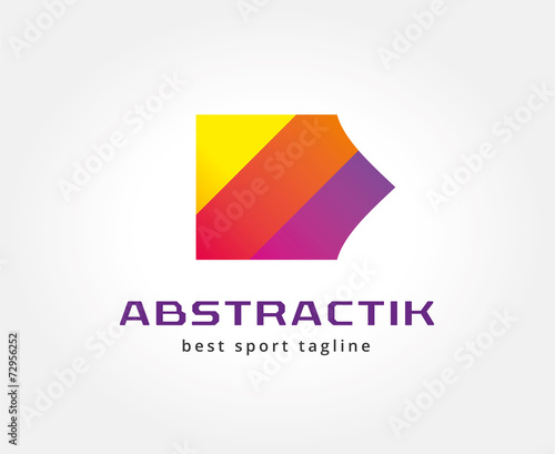 Free Download Abstract colored arrow vector logo icon concept. Logotype - GFXLoad