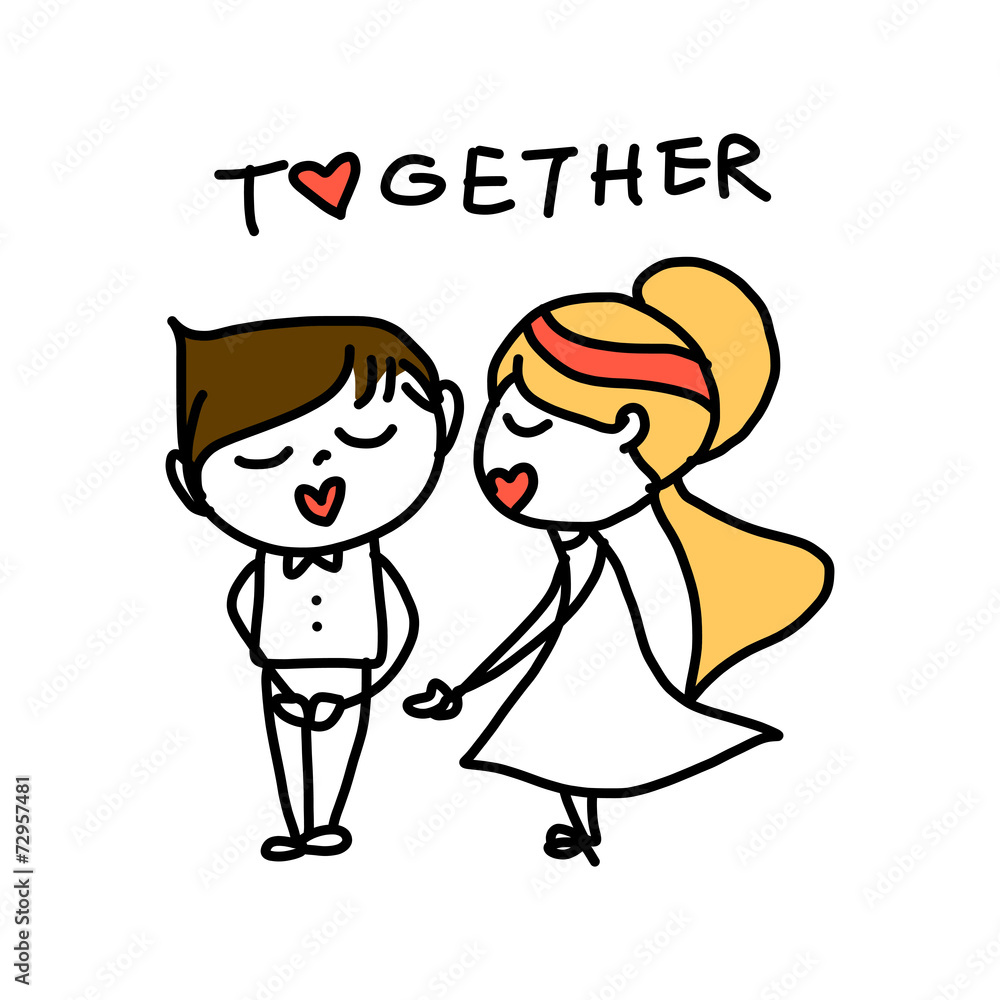 hand drawing cartoon abstract love hand drawing cartoon abstract love