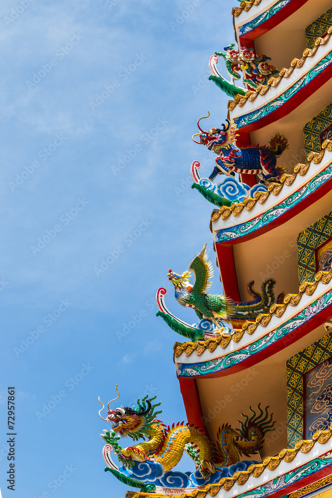 chinese statues art on chinese temple roof chinese statues art on chinese temple roof