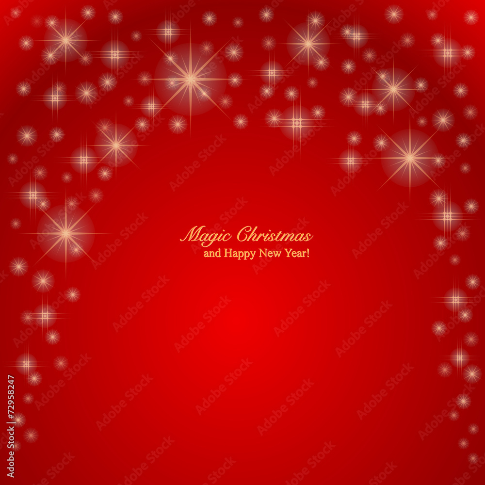 Magic Christmas background with snowflakes Magic Christmas background with snowflakes