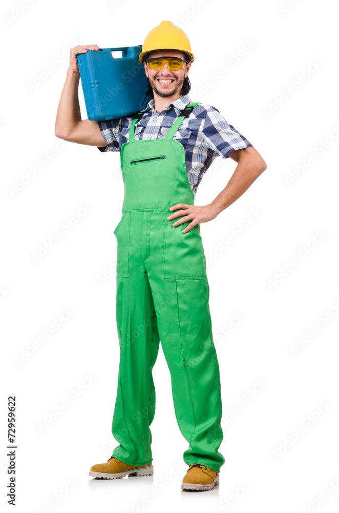 Industrial worker isolated on the white background Industrial worker isolated on the white background