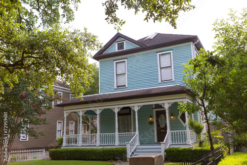 Houston Heights Blvd townhouses in Texas US photo