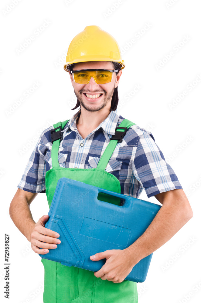 Industrial worker isolated on the white background Industrial worker isolated on the white background