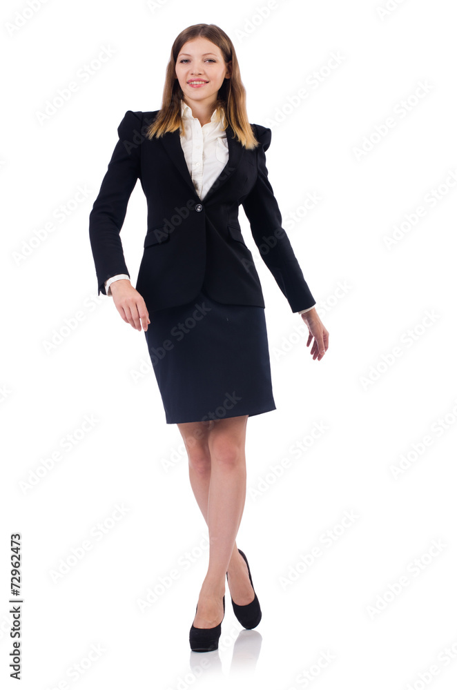young businesswoman isolated on white young businesswoman isolated on white