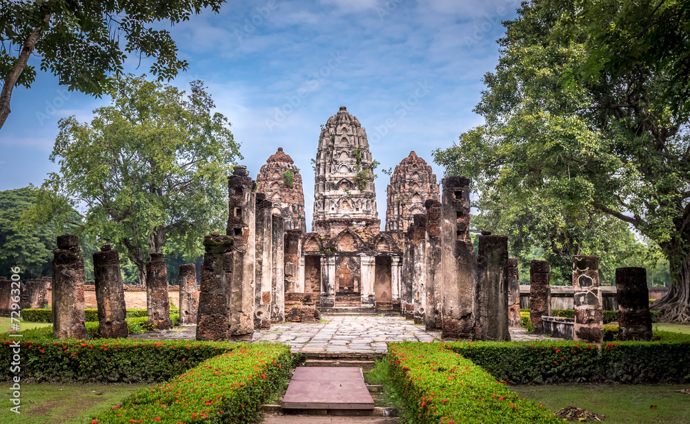 Sukothai historical park, Unesco world heritage,Wat Sri Sawai