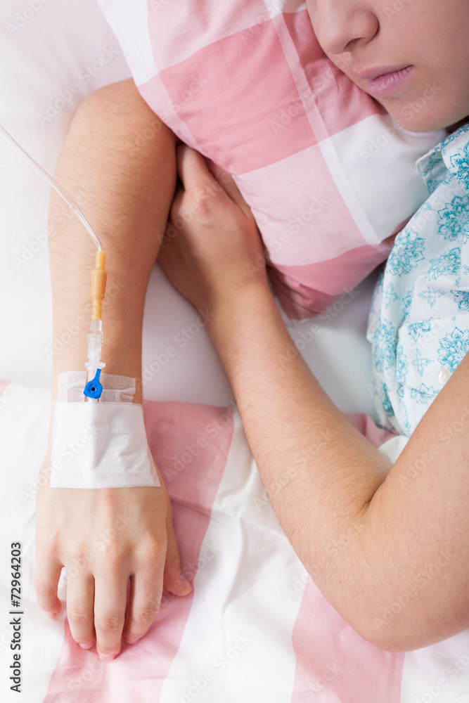 Fototapeta premium Close-up of chemotherapy