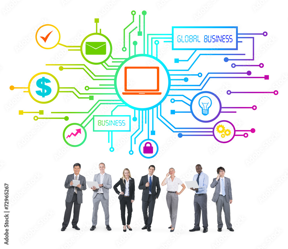 Business People and Global Business Concepts Business People and Global Business Concepts