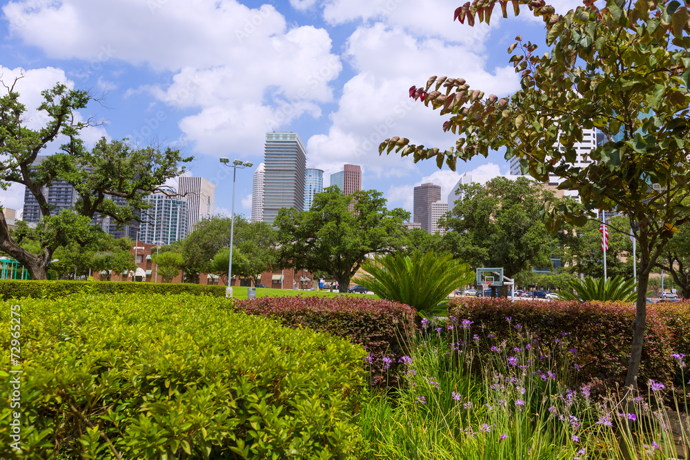 Obraz premium Houston skyline cityscape in Texas US