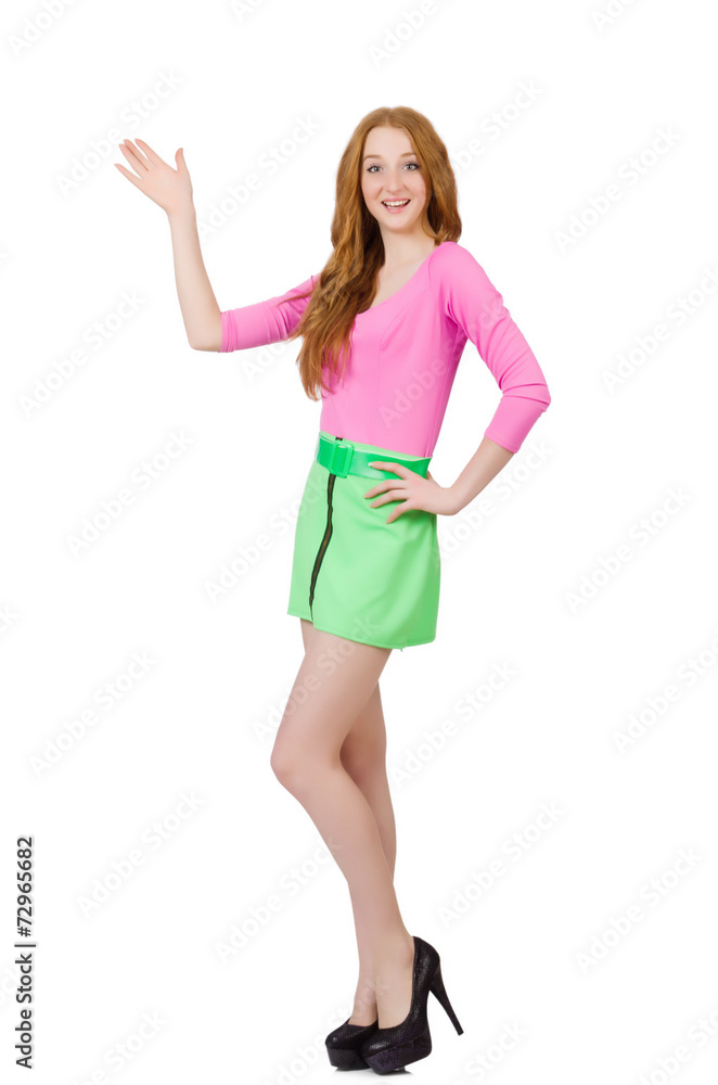 Young woman in fashion concept Young woman in fashion concept