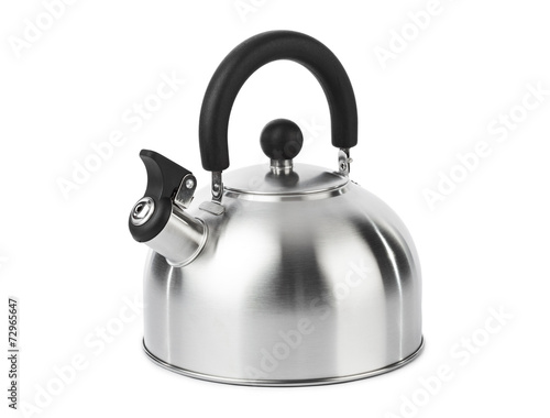 Stovetop whistling kettle photo