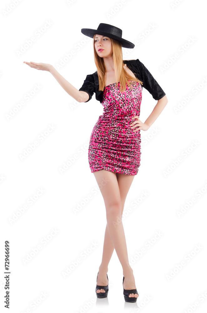 Woman isolated on the white background Woman isolated on the white background