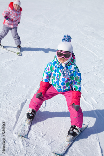 girl on ski