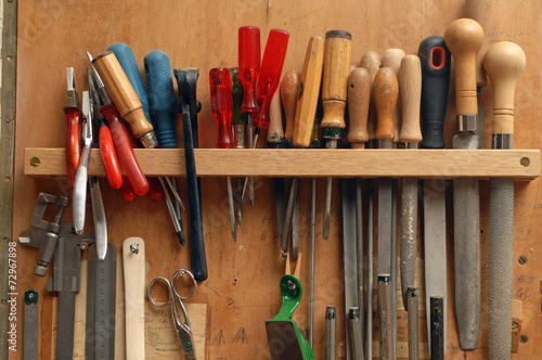 Several wood work tools