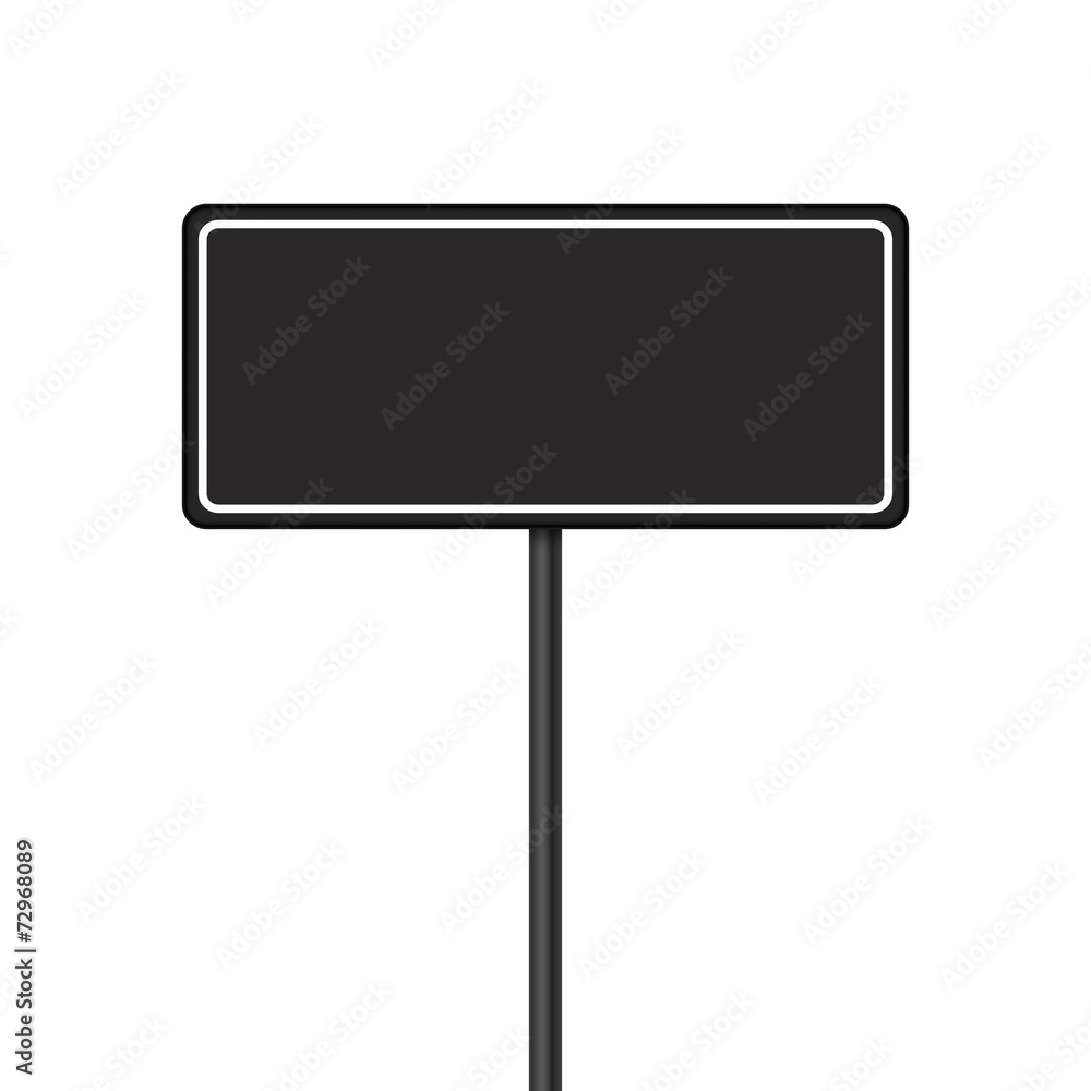 Vector set of signpost on isolated white background