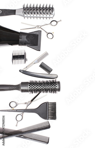Hairdresser Accessories - Stock Image