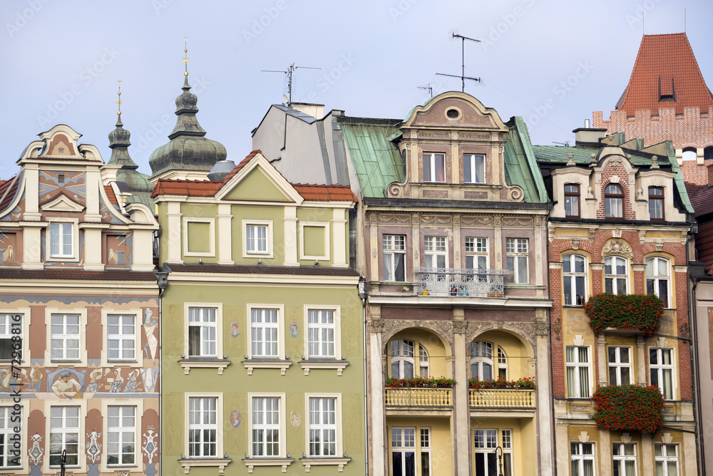 Fototapeta premium Old Market Square in Poznan, Poland