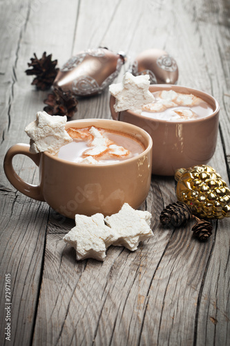 Hot chocolate with marshmallows