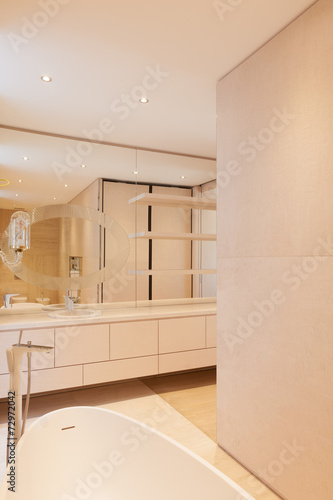 Luxury and minimal bathroom interior