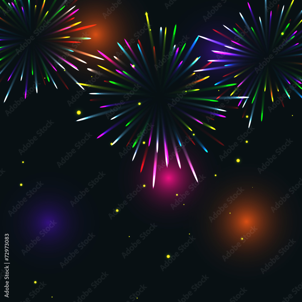 Fototapeta premium Colorful fireworks