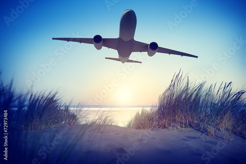 Airplane Travel Destination Outdoors Concepts