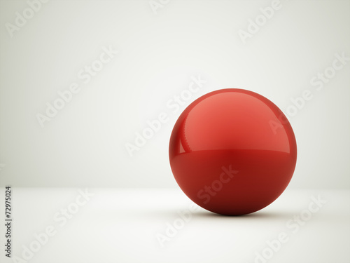 Red abstract sphere concept background