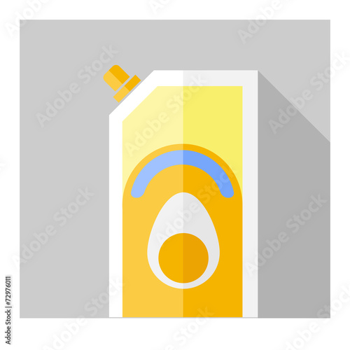 Vector flat mayonnaise pack