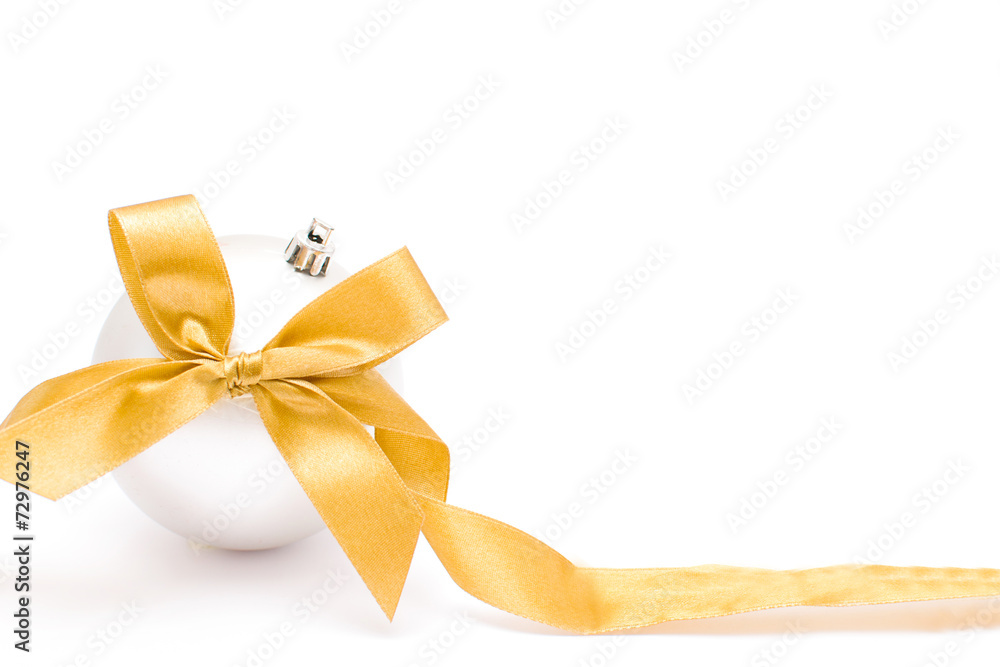 Christmas bow and balls Christmas bow and balls