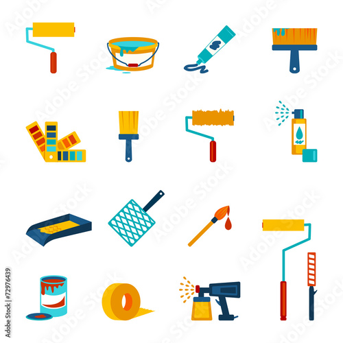 Painting icons flat
