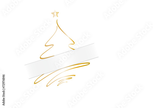 goldener weihnachtsbaum