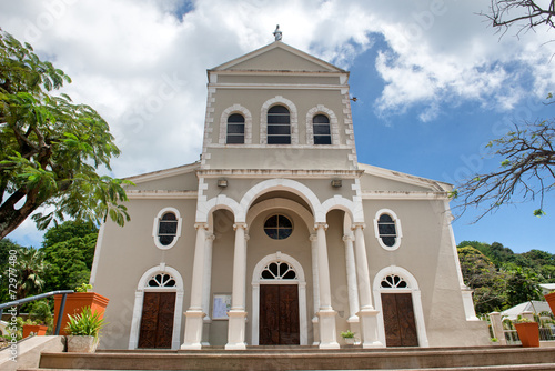 Bild auf Leinwand Immaculate Conception Cathedral at Mahe Island