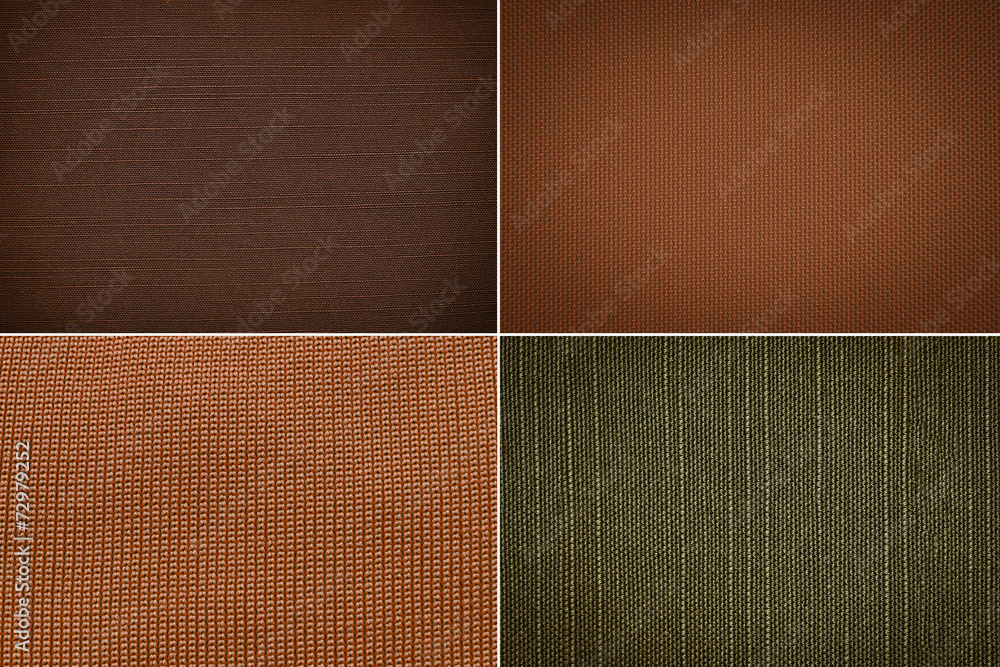 Fototapeta premium Set fabric texture background