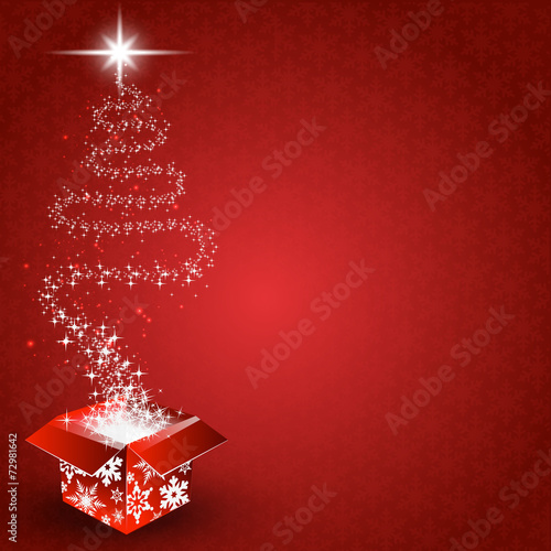 red background christmas