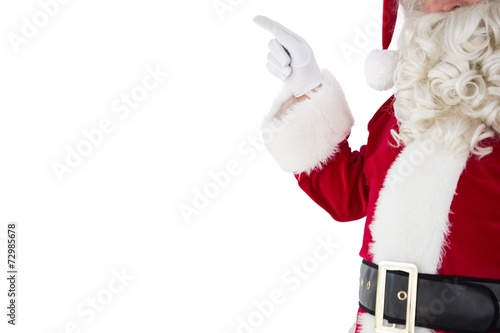 Mid section of santa pointing photo