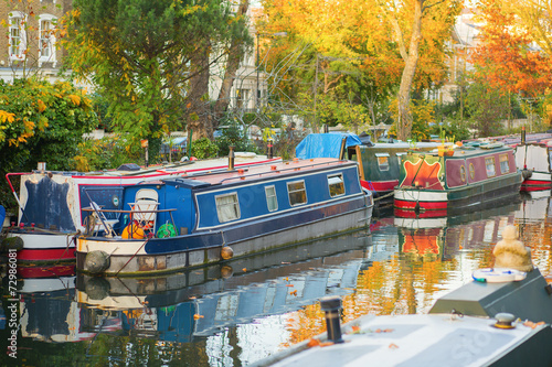 Photography Little Venice district in West London