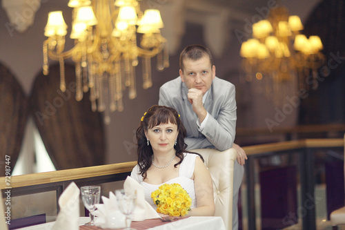 bride and groom wedding banquet restaurant