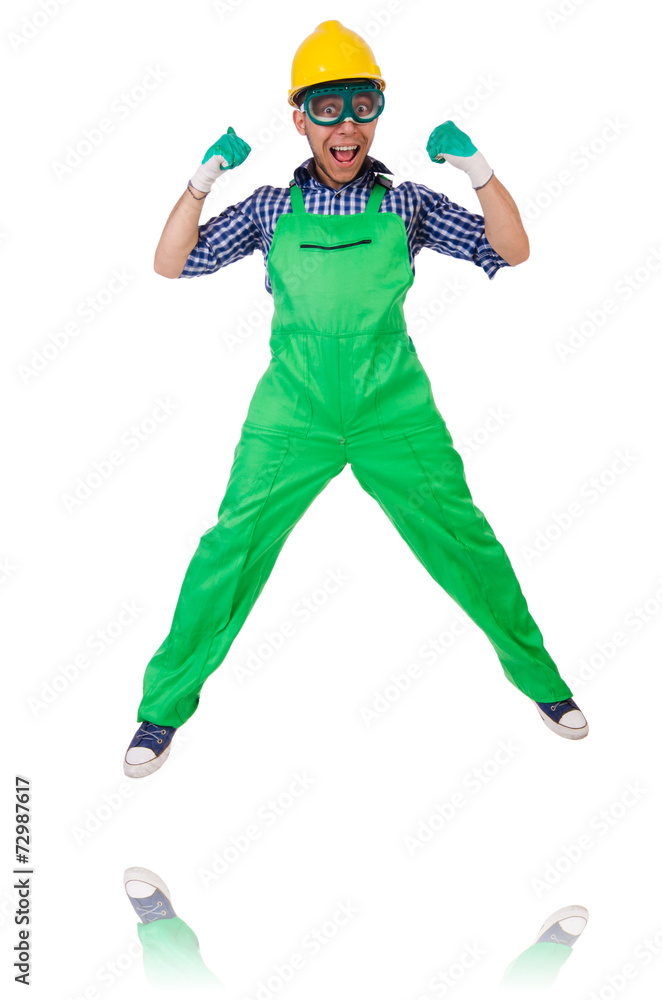 Industrial worker isolated on the white background Industrial worker isolated on the white background