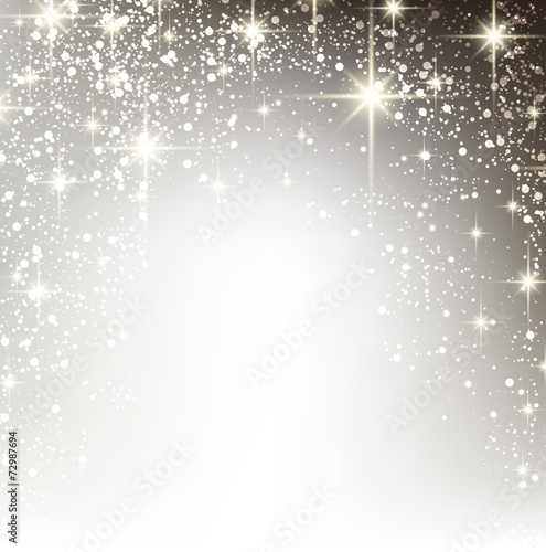 Winter starry christmas background.