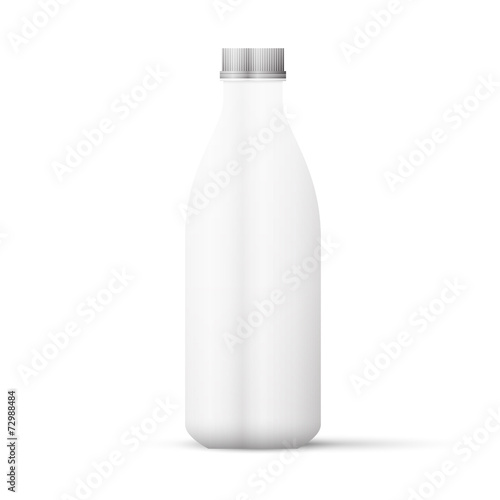 Blank Milk or Juice Pack isolated on white background.