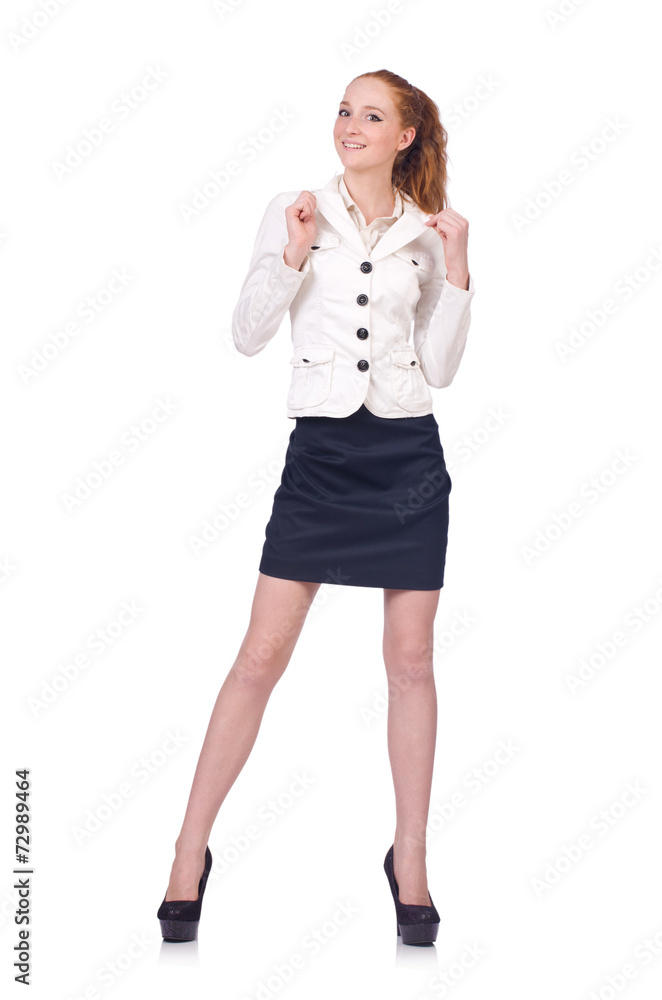 Businesswoman isolated on the white background Businesswoman isolated on the white background
