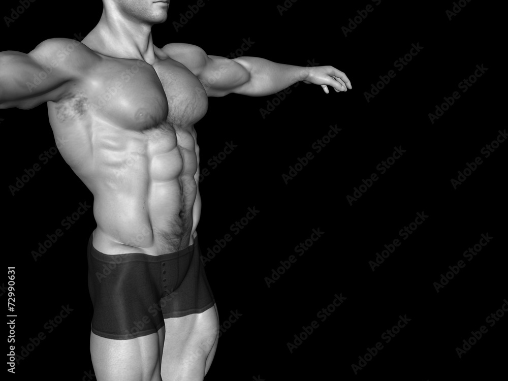 Conceptual man muscles background Conceptual man muscles background